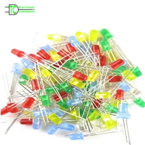 3mm Round LED Kits Red Orange Yellow Blue Green available in packs of 50 100 250 - Picture 1 of 12