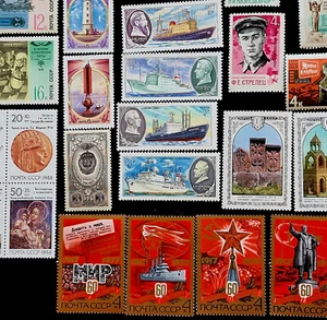 Confezione da collezione sovietici MNH - 100 francobolli Russia diversi incl. Set completo - Foto 1 di 11