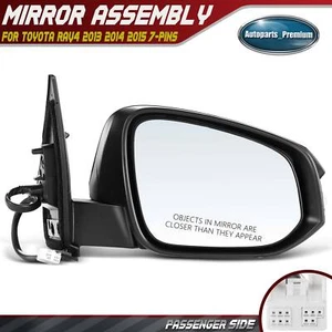 Right Power Adjust Mirror Manual Fold w/Signal Light for Toyota RAV4 2013-2015 - Picture 1 of 11
