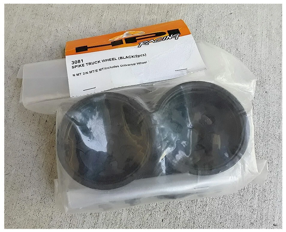 HPI 3081 Spike Wheel BLACK Stadium Truck (2) Firestorm/ Savage XS / MT2 - Image 1 of 1
