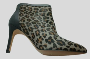 Animal Print Booties Heels Boots Ladies Adrienne Vittadini Size 9M - Picture 1 of 3