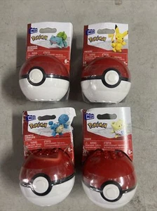 Pokemon Mega Construx Pokeball includes PIKACHU (distress pkg) new complete - Picture 1 of 8