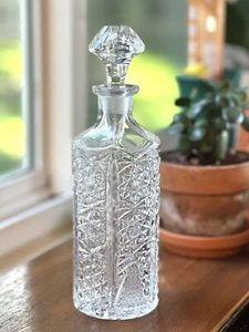 Vintage Italian Empoli Crystal Decanter W/Stopper - Bild 1 von 7