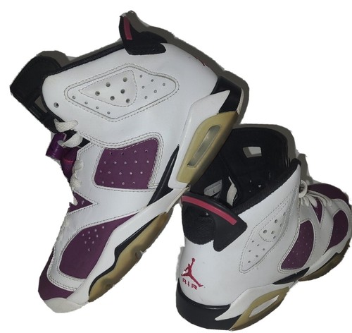 Sneakers Nike Jordan 6 retrò uva GS taglia 5Y Michael Jordan viola bianche
