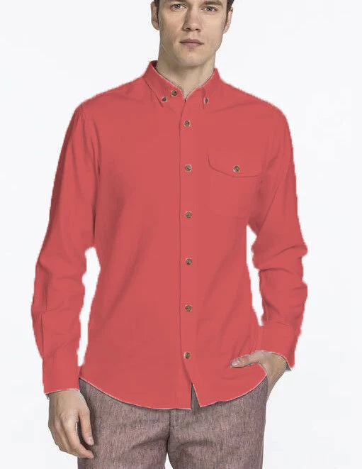 Camisa con botones de sarga roja cardinal GANT 3014130 talla mediana nueva con etiquetas Foto 1 de 1
