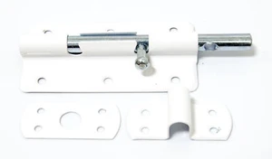 Cerradura de perno cerradura cerradura de puerta cerradura de cajón 150 mm sello deslizante blanco - Imagen 1 de 3