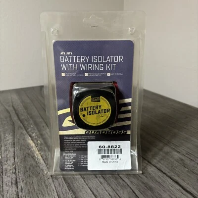 Battery Isolator With Wiring Kit QuadBoss 608822 New - Image 1 of 4