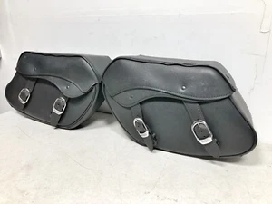 Harley-Davidson Dyna Leather Saddlebags 2002-2017 79300-06D B307 - Picture 1 of 19