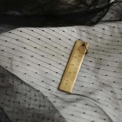 Mini Lunares Tul Encaje Tela Ilusión Malla Rayas Tela Encaje Para Bodas Velos  Foto 1 de 4