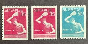 Sweden 1967 Set of 3 MNH OG Sc# 724-726 Sports World Table Tennis Championships