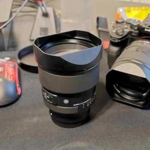 Quadratische Gegenlichtblende aus Metall mit Kappe für Sigma 85 mm F1.4 DG DN ersetzt LH828-02 - Bild 1 von 4