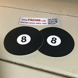 2 Aufkleber Billardkugel 8 Ball Eightball Pool Poolball Sticker Rockabilly Retro - Bild 1 von 2