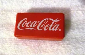 Coca-Cola Hard Plastic Red Coke Clicker & White Coke Spinning Top Toy Promo - Picture 1 of 6