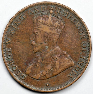 1931 Hong Kong 1 Cent - Picture 1 of 2