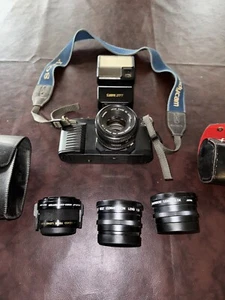 Vintage Canon T50 Kleinbildkamera mit 50mm Objektiv - Zubehör dabei - getestet - Bild 1 von 9