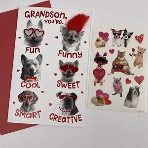 American Greetings Fun 3D Valentines Day Card for Grandson with stickers. $6.99 - Picture 1 of 12