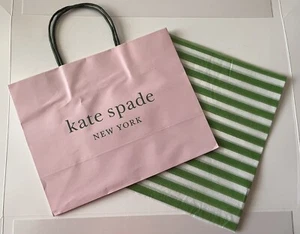 NEW Kate Spade Small Shopping Paper Gift Bags 10" x 8" x 4.5" & Original Tissue. - Picture 1 of 1