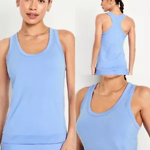 Old Navy Women’s Fluid Seamless Tank Top Sky Blue Size XS S L XL XXL 2X - Picture 1 of 4