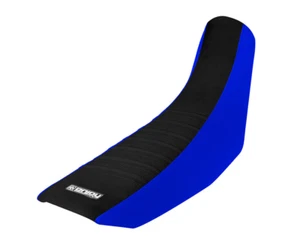 2000-2012 YAMAHA TTR 250 Seat Cover Gripper BLUE SIDES / BLACK PLEATED TOP #92 - Picture 1 of 8