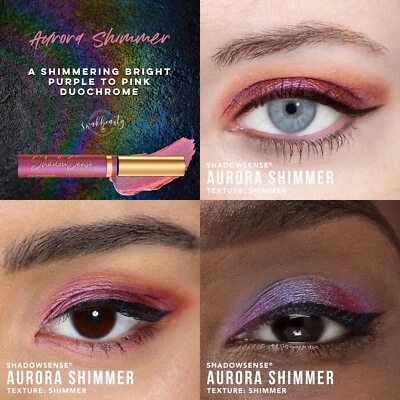 Aurora Shimmer Shadowsense a shimmering purple to pink duochrome eyeshadow. New. - Image 1 of 4