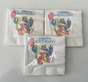 3 Packages Of Vintage 1985 Hallmark Wuzzles Party Napkins - Picture 1 of 5