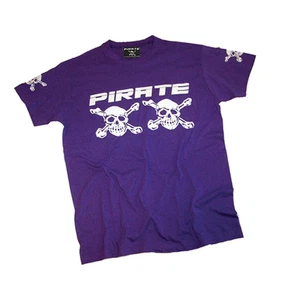 Pirate T-Shirt Lila, Skull, Gothic, Pirat, Pirata, - Bild 1 von 2