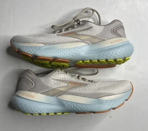 Brooks Womens Glycerin 21 1204081B195 White Running Shoes Sneakers Sz 9.5 - Picture 1 of 9