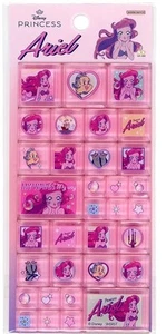 Japan Import Disney Anime Princess Ariel 3D Tile Sticker Sheet Set Ballet Core - Picture 1 of 3