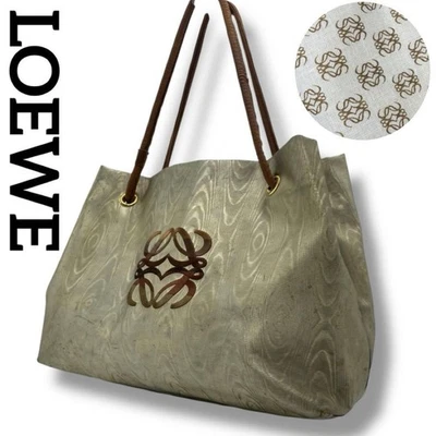 Bolso de Mano LOEWE Anagram A4 Vintage Nylon Auténtico Tamaño 30x48cm Poco Uso Foto 1 de 4