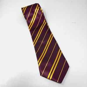 Corbata de cuello Rubie's Costume Co Harry Potter púrpura dorado rayas diagonales unisex - Imagen 1 de 7