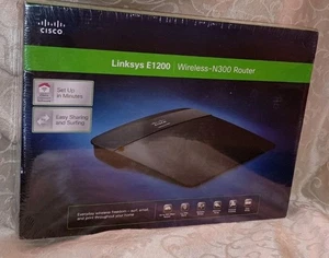 Cisco Linksys E1200 Wireless Router WiFi 4 Ethernet Ports 1 internet port w/CD - Picture 1 of 4