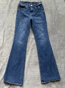 Express Jeans Womens Small Regular High Rise Flare Hyper Stretch Festival Boho - Picture 1 of 10
