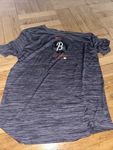 Nike Baltimore Orioles Nike Tee Size L Gray Logo Short Sleeves MLB - Picture 1 of 3