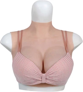 Seni in Silicone per Crossdresser, Finto Pettorale Con Coppa Di Fiore, Forma Del - Foto 1 di 12