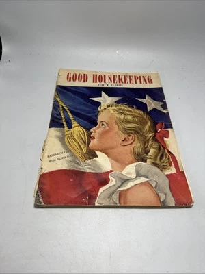 #3F-Good Housekeeping Magazine Walt Disney July 1943 Patriotic Cover Pluto - Image 1 of 4