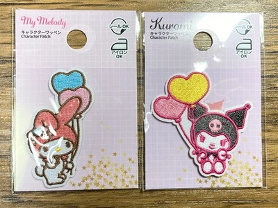 Sanrio My Melody Kuromi Set Official Seal/ Iron On Patch JAPAN LIMITED - Image 1 of 4
