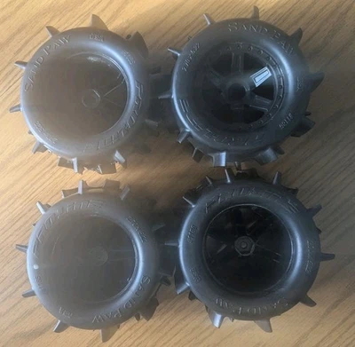 Pro-Line Sand Paw 2.8" Mounted Tires &  Black Wheels   (SET OF 4) Used  - Image 1 of 4