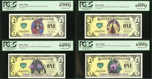 2013 Disney $1 PCGS 63–67 PPQ Villains & Heroes Set #D022001 Duplicate ERROR - Picture 1 of 3