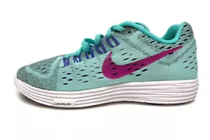 Nike Women's Lunartempo Light Aq/FCHS Flsh/PRSN VLT/WHI Running Shoe 6 - Picture 1 of 4