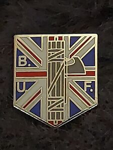 Repro BUF Pin Badge Oswald Mosley British Union ISD Oi! 