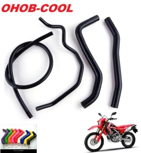 Blk SILICONE Radiator Hose Kit for 2012-2020 HONDA CRF 250 L 2013-2017 CRF 250 M - Foto 1 di 13