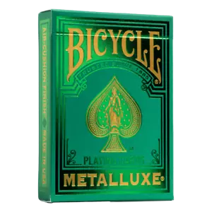 Bicycle Metalluxe Green 2022 Playing Cards - Picture 1 of 3