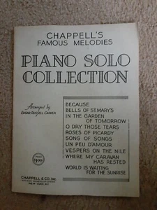 Chappell'S Famous Melodies Piano Solo Collection Edgar Russell Carver - Foto 1 di 4
