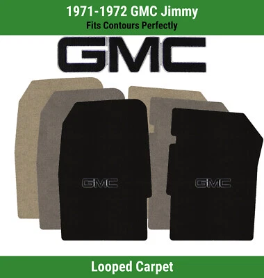 Alfombrillas Lloyd Classic Loop Front File para GMC Jimmy '71-72 con logotipo GMC 1 negro Foto 1 de 4