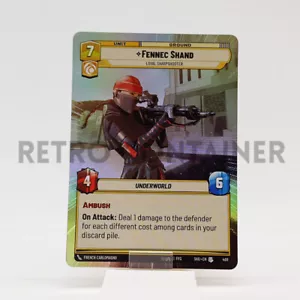 STAR WARS UNLIMITED SHADOWS OF THE GALAXY 488U Fennec Shand Foil Hyperspace - Picture 1 of 1