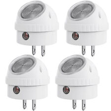 DEWENWILS Plug in Light Sensor Night Light Warm White LED Bedroom Lights 4 Pack