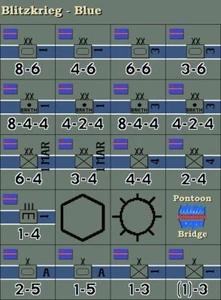 Avalon Hill’s Blitzkrieg Die-Cut Double-Sided Replacement Counters - Picture 1 of 2
