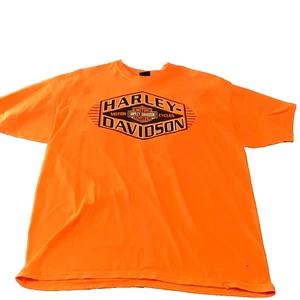 Camiseta Harley Davidson Kansas City, MO Delantera Trasera Gráfica Naranja Para Hombre Talla 2 XL - Imagen 1 de 8