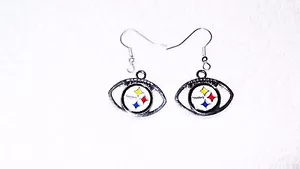 Pittsburgh Steelers Calcio Coppia Orecchini Gioielli Piercing Tifoso Sportivo - Foto 1 di 2