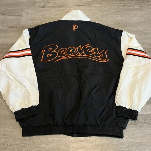 Vintage Pro Player Oregon State University Jacket Size Medium OSU 90s Cover